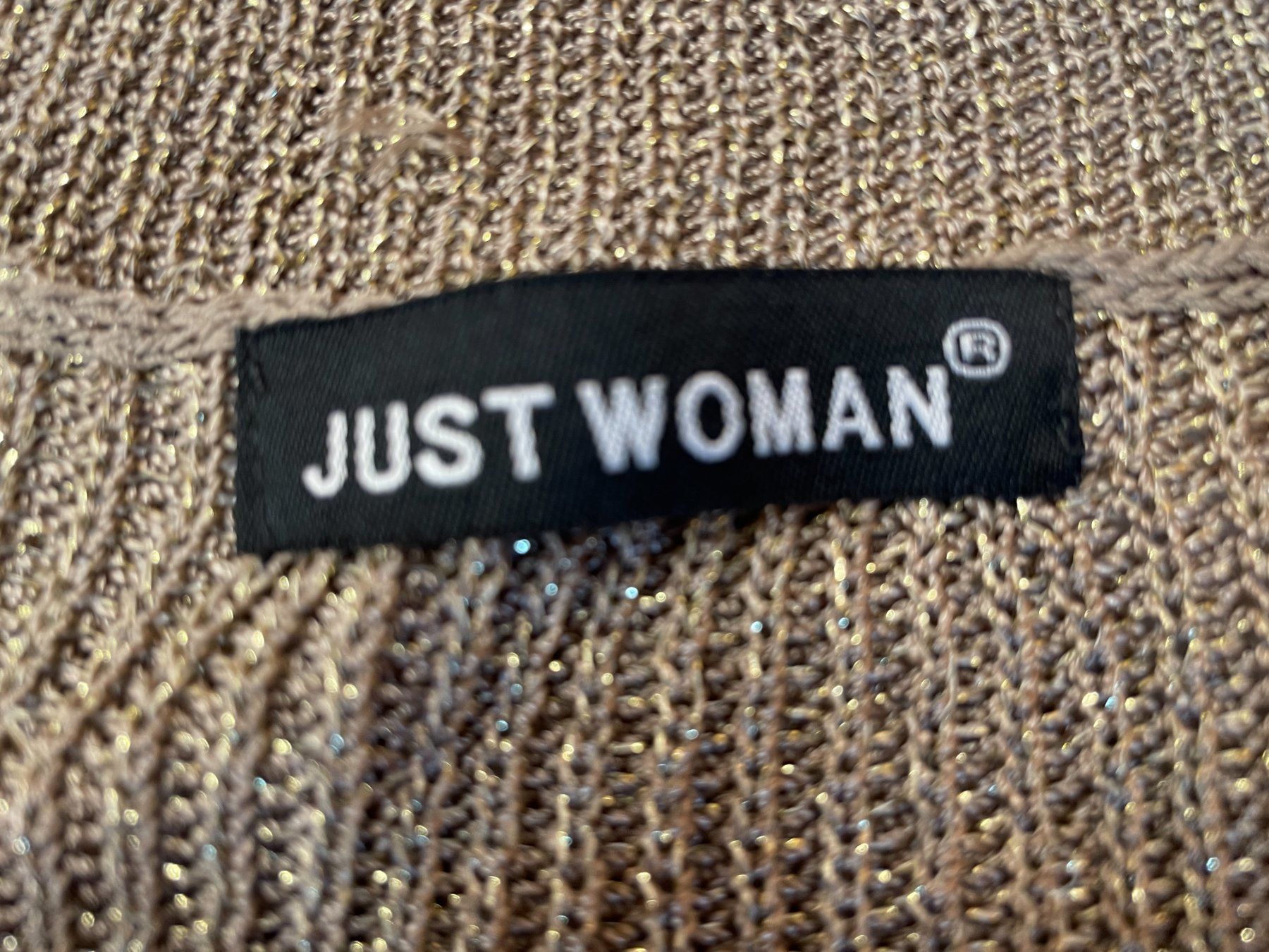 Top: JUST WOMAN Pull en maille doré – Usato da Lausanne venduto da PlusValue_Lausanne 2