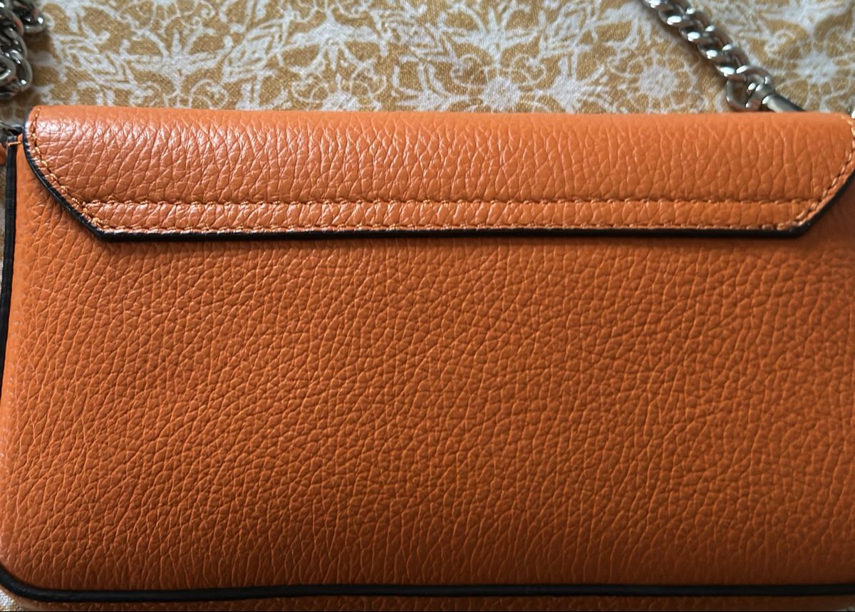 Borse da donna: Ledertasche orange mit Silberverschluss, neuwertig! – Nuovo (secondo la descrizione) da Rüschlikon venduto da Sapor 1
