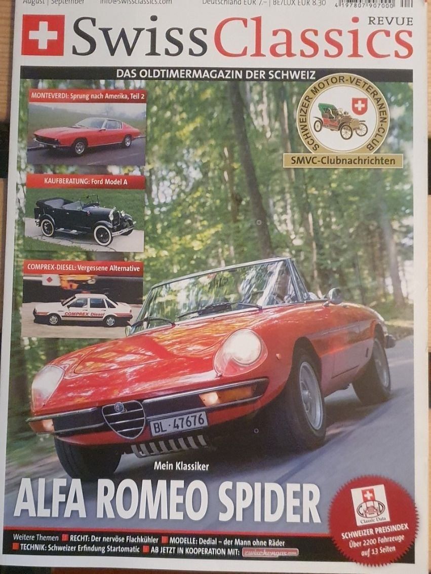 Alfa Romeo Sonstiges Fahrzeugzubehör: SwissClassics 44 Alfa Spider Monteverdi Comprex Ford xa – Gebraucht aus Flawil von sr1_f6st
