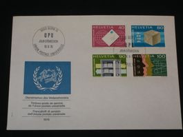 UPU Ergänzungswerte 1976 FDC Nr. 10 - 13
