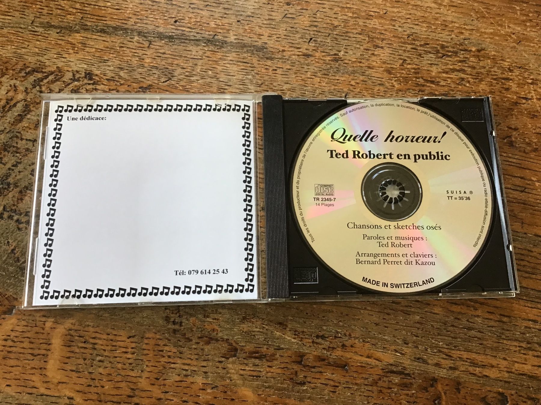 CD: CD Ted Robert Chansons et sketches – Usato da Fully venduto da Ruby97 1