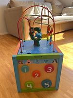 Boîte à jeux ouvrable avec cubes en bois Haba