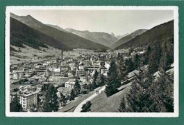 Davos,Blick von der Höhenpromenade,1955, gelaufen
