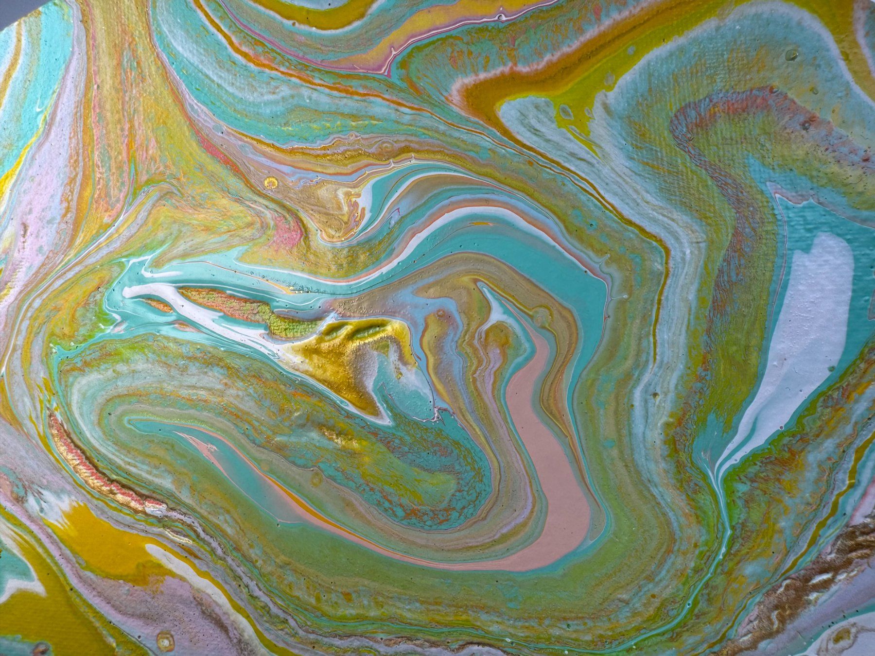 Dipinti: Acryl-Flüssigmalerei, Oval – Usato da Schlieren venduto da MayaSheng1983 1