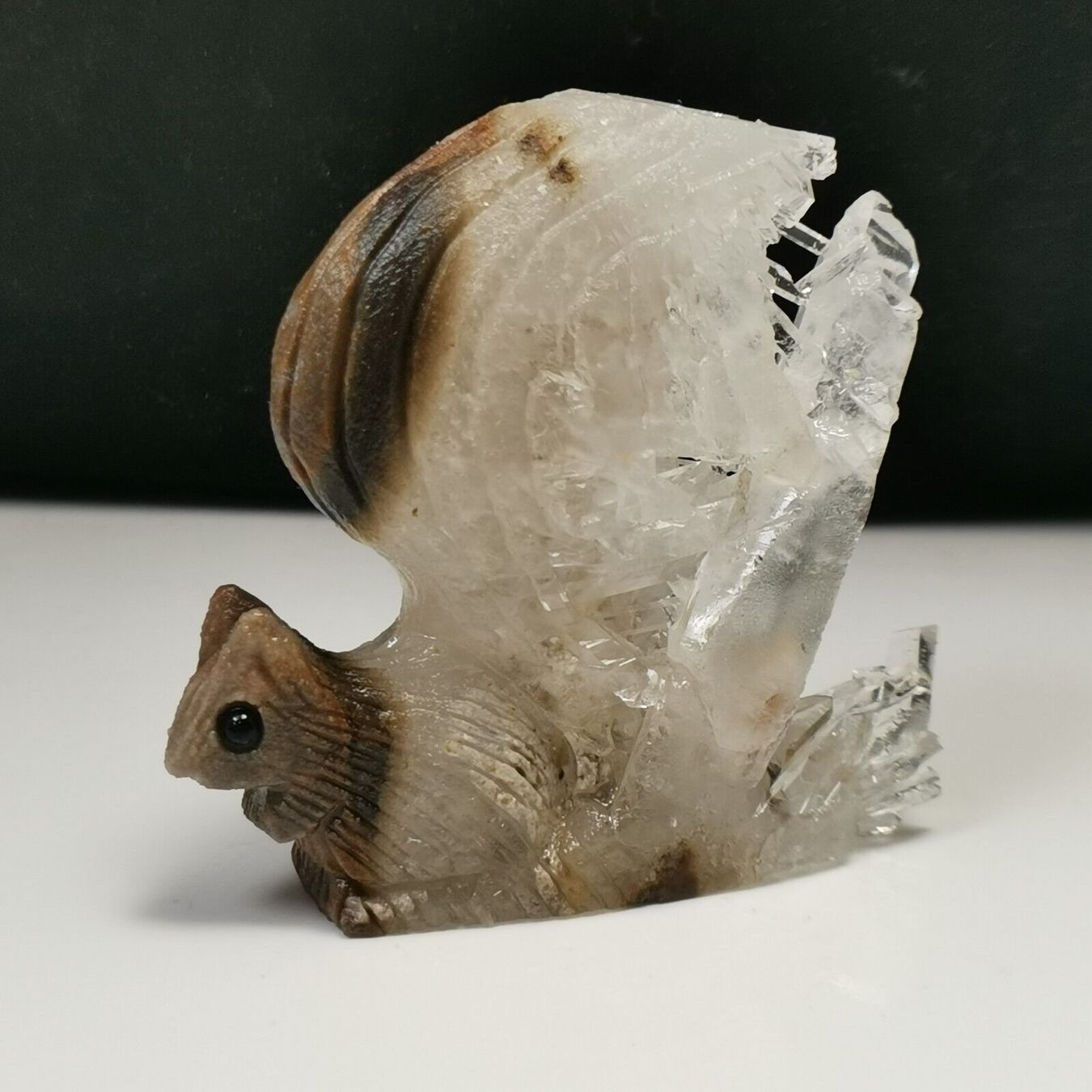 Pietre preziose: Eichhörnchen Statue Bergkristall Edelstein Ecureuil Cristal – Nuovo (secondo la descrizione) da Prilly venduto da ilyria73 9