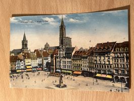 Alte Ansichtskarte Strassburg Place Kléber, Top Zustand!
