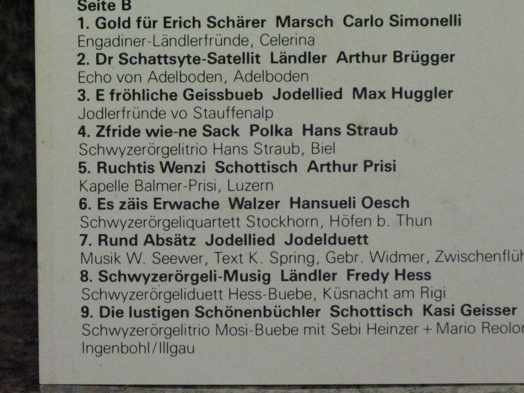 Musicassette: Eidg.   Schwing- und Aelplerfest – Usato da Langnau i. E. venduto da gf2_29jt 2