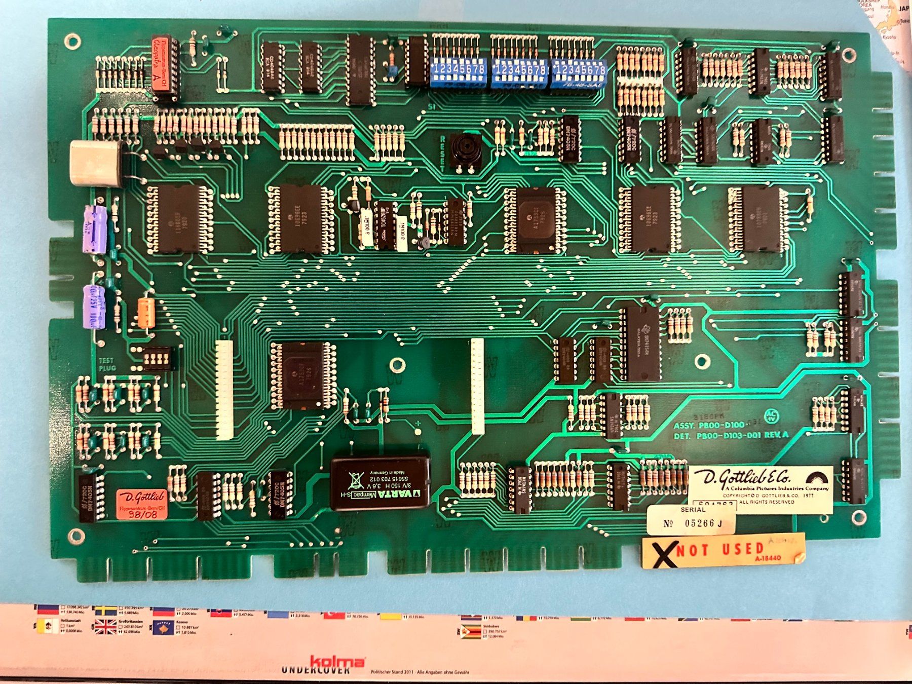 Flipper: Gottlieb MPU-Platine – Usato da Villmergen venduto da Werny1 1