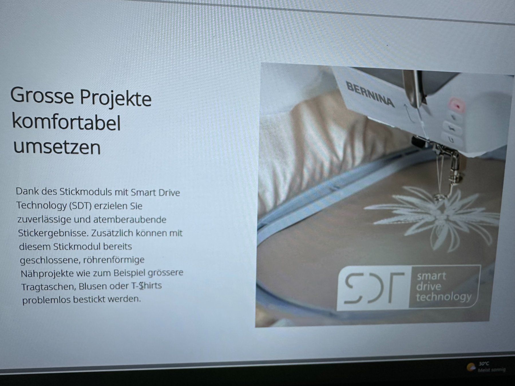 Bernina Machines à coudre: Bernina Stickmodul Smart Drive Technology SDT – Neuf avec emballage d'origine à Männedorf par nicodemus01