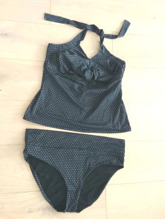 BELDONA Bikini Gr 44, schwarz mit weissen Punkten