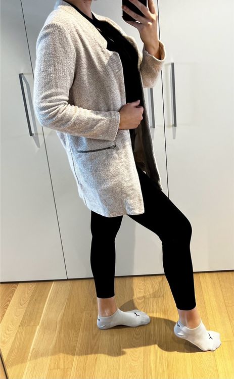 Cardigan Mantel rosa Stradivarius M 38 Jacke Strickmantel (Usato