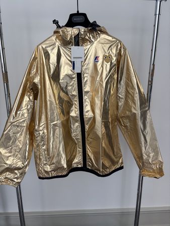 PLAY CDG x K-WAY UNISEX JACKET Claude Full Zip - Gold mit go
