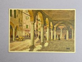 Künstlerkarte - Lugano vecchio - Via Pessina