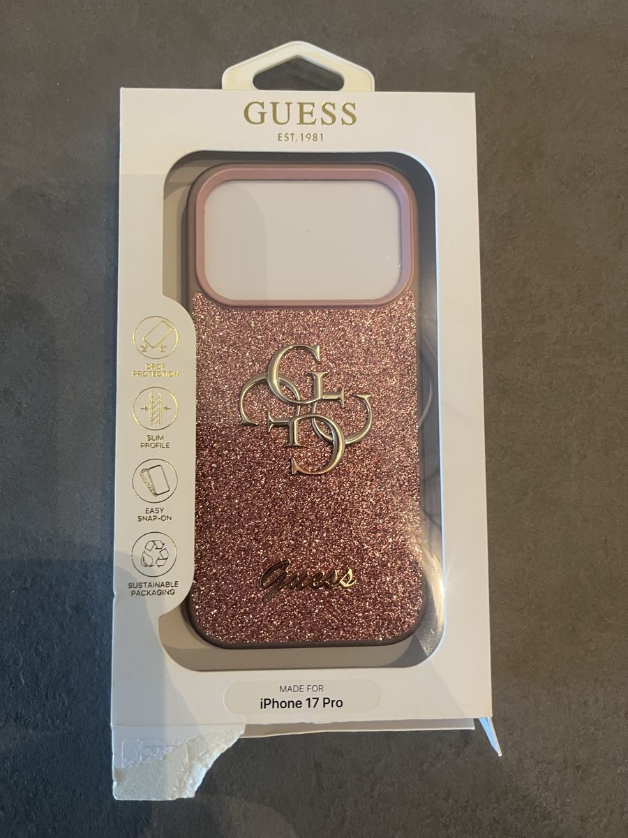 Guess Covers & Schutzfolien: Guess iPhone 17 Pro Hülle Glitzer Rosa – Gebraucht aus Rothrist von Canker37 1