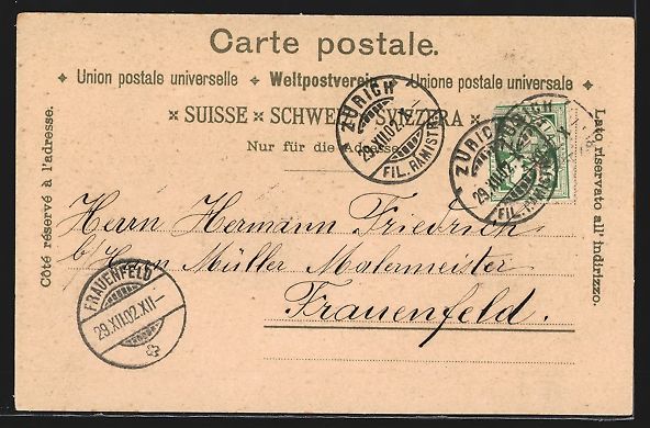Ansichtskarten: Litho Lausanne, Ouchy, Le Chateau et la  – Gebraucht aus Berlin von bartko-reher 1