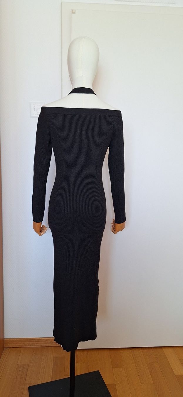 Morgan Vestiti: Morgan, robe gris anthracite – Nuovo e nell'imballaggio originale da Lussery-Villars venduto da pousinete02 1