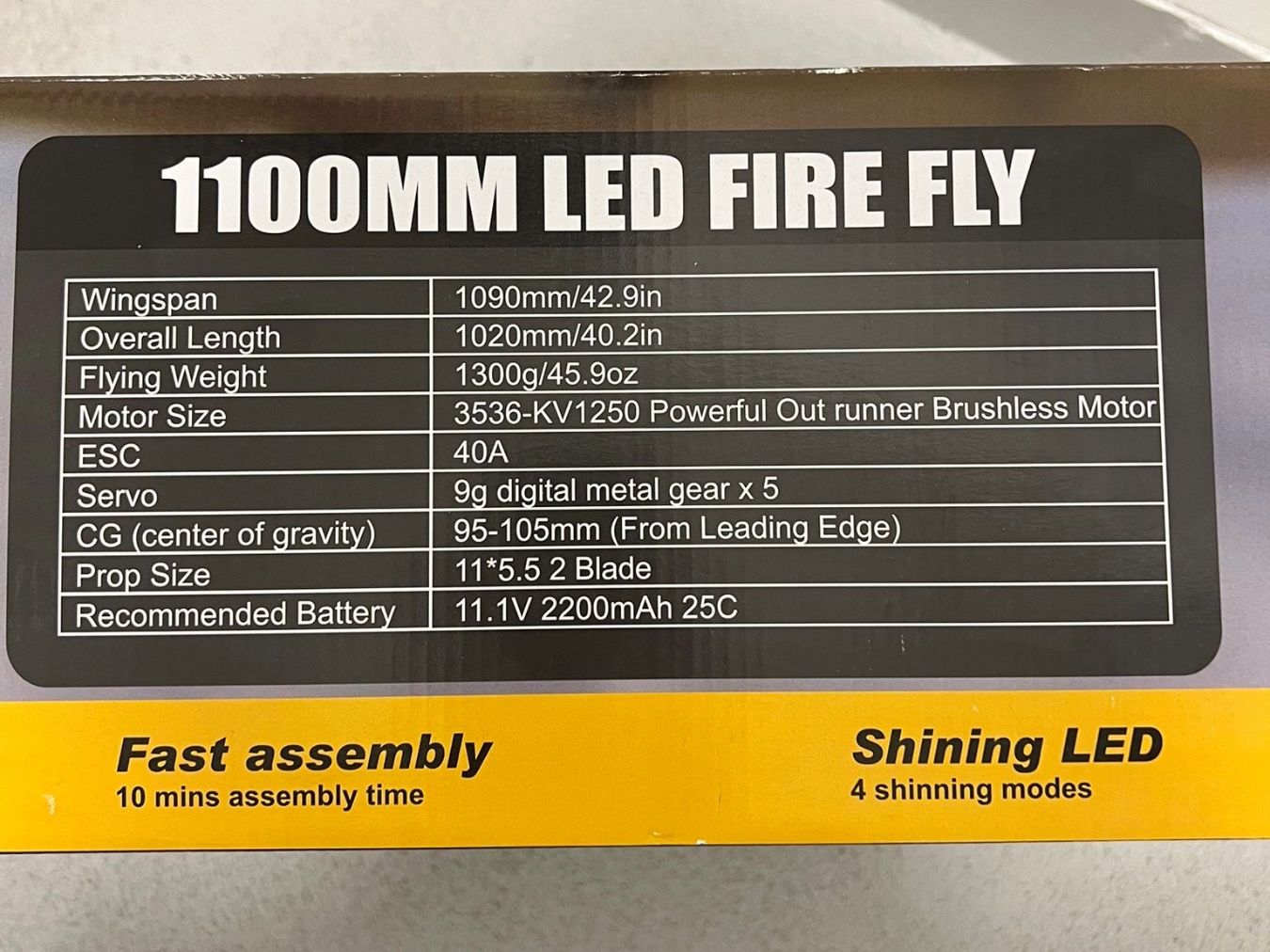 FMS RC Modellbau: Modellflugzeug LED FireFly Neu – Neu und originalverpackt aus Volketswil von xenia19986a 1