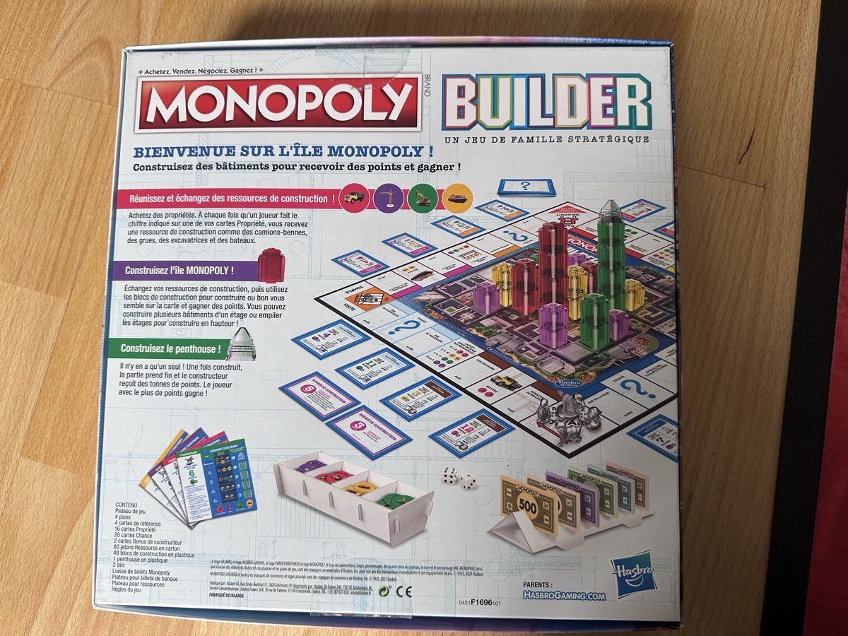 Giochi: Monopoly builder – Usato da Le Mont sur Lausanne venduto da butterfly67 1