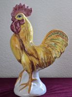 Keramik Hahn Figur, Vintage Landhausstil Deko, Ostern