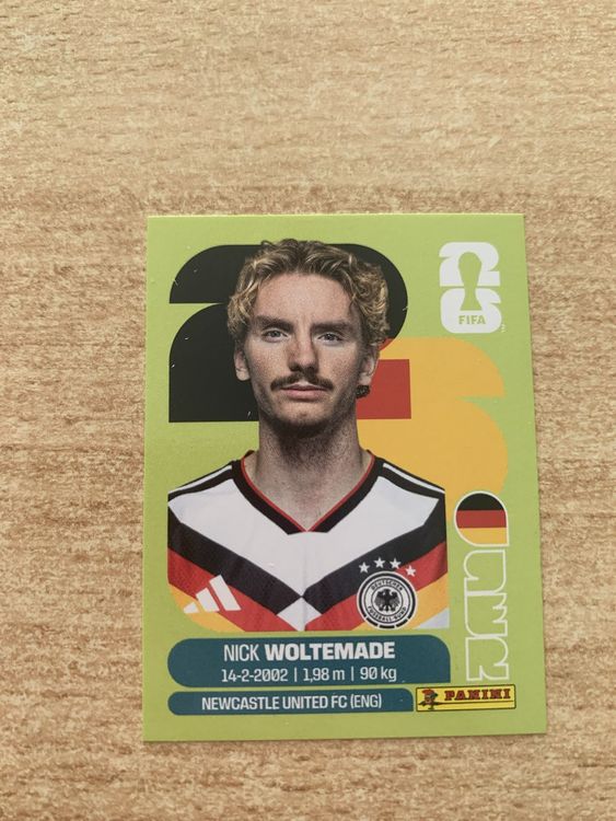Panini Sticker WM 2026 Nick Woltemade GER 20 (Neu (gemäss Beschreibung ...