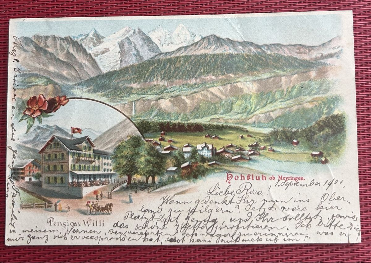 Ansichtskarten: Hohfluh ob Meiringen Litho  – Gebraucht aus Horw von Tellbub