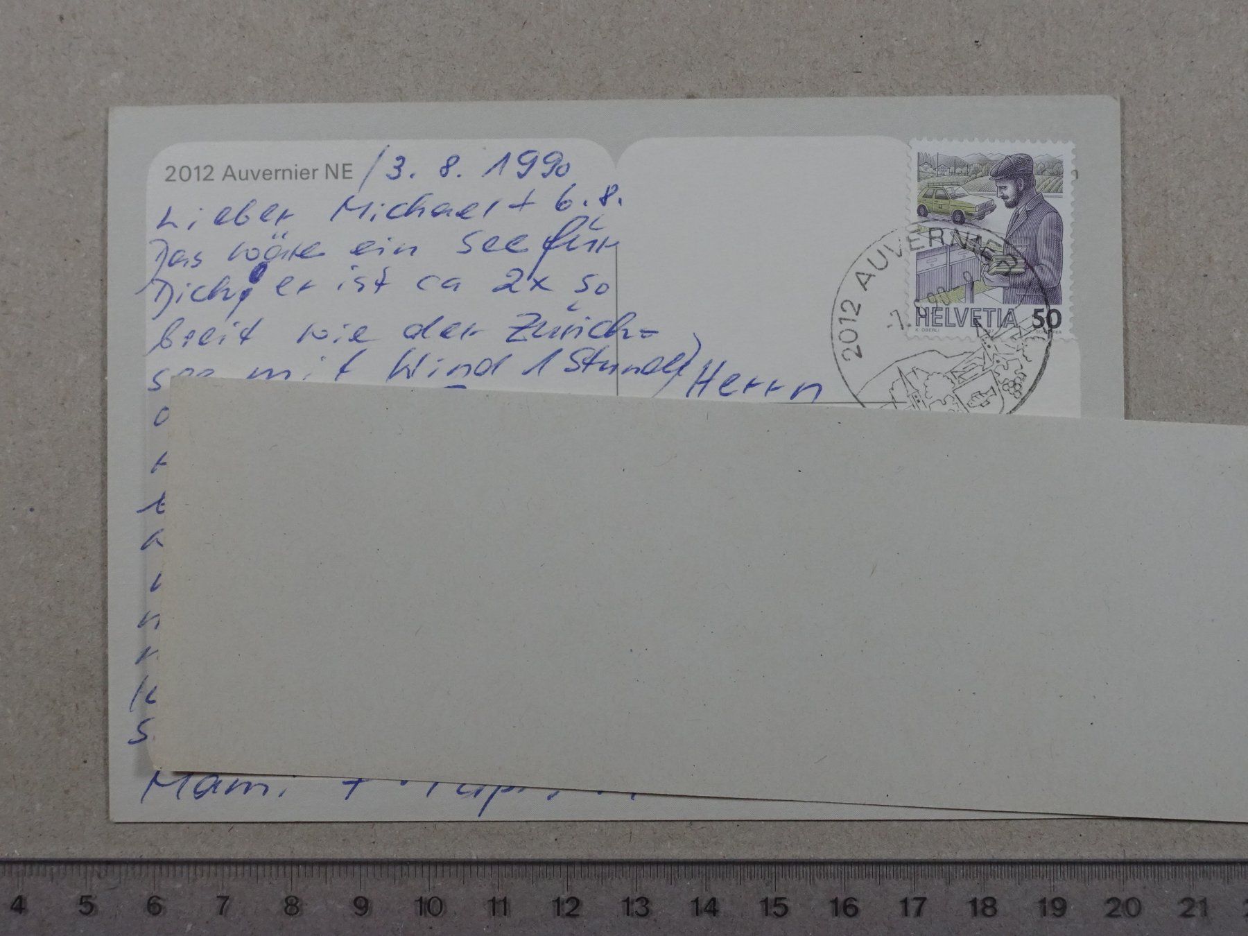 Cartes postales: Auvernier, 1990 – D'occasion à Lenzburg par fh1 1