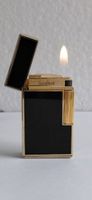 Exzellente Feuerzeug Rarität Gold/Lack-Schwarz