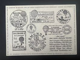 Ballonpost 1953 nach Deutschland  Nummeriert    (G2406)
