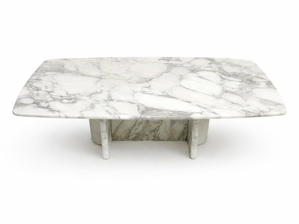 Tavoli: Vintage Couchtisch aus massivem Carrara-Marmor – Usato da Dagmersellen venduto da vvinteriorhome