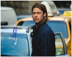 BRAD PITT - *WORLD WAR Z* - handsigniert (20 x 25cm) mit COA