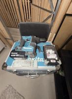 Makita Akkuschrauber-Set mit Schlagbohrmaschine und Zubehör 