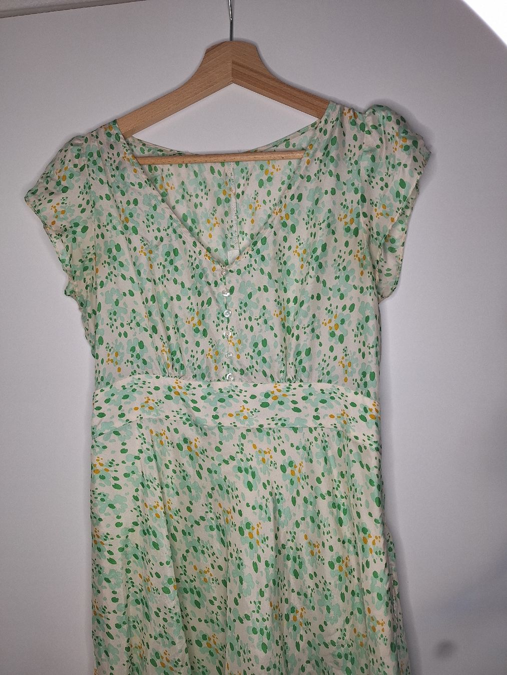 Kleider: Sommerkleid grün 100% Seide Grösse S – Neu (gemäss Beschreibung) aus Adlikon b.Regensdf von che_xxb9 7