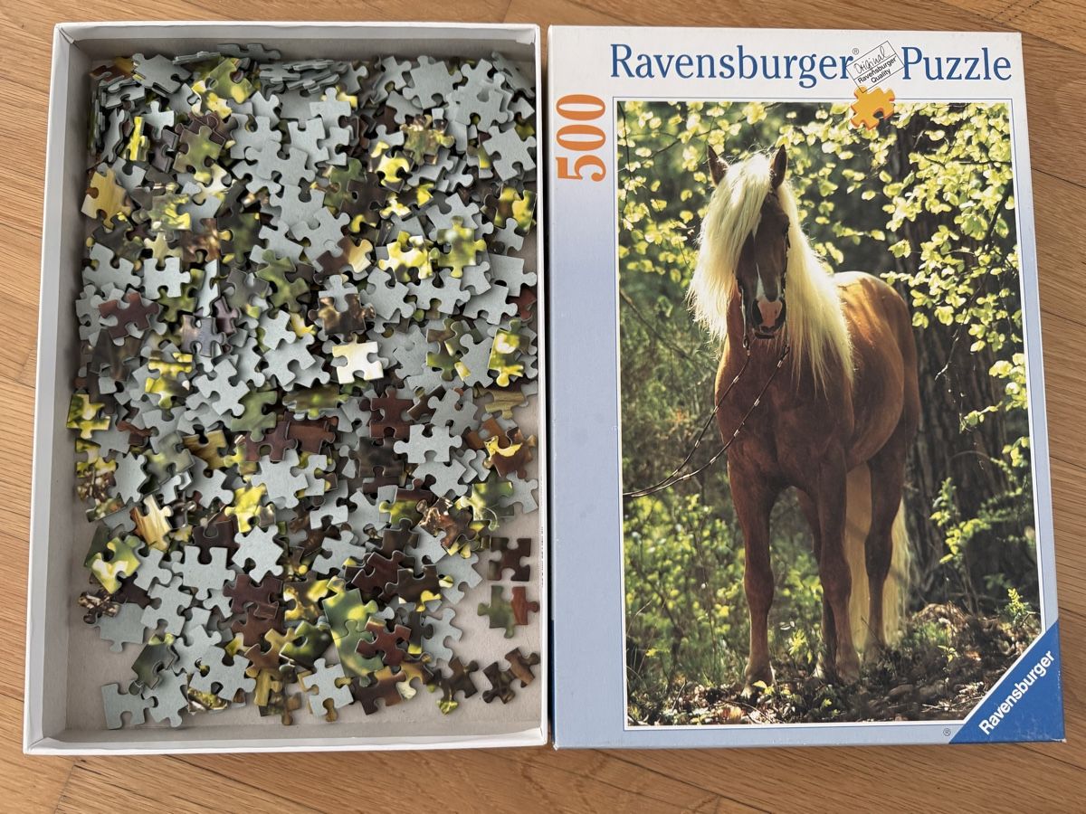 Puzzle: Ravensburger Puzzle, 500 Teile, Pferd - Komplett! – Nuovo (secondo la descrizione) da Münchwilen TG venduto da Schnappi040816