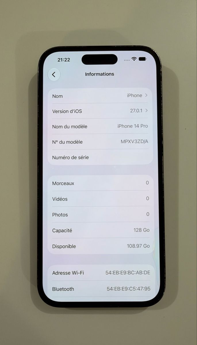 Apple Handys / Smartphones: Apple iPhone 14 Pro 128 Go noir  – Gebraucht aus Yverdon-les-Bains von AVRS.CH 1