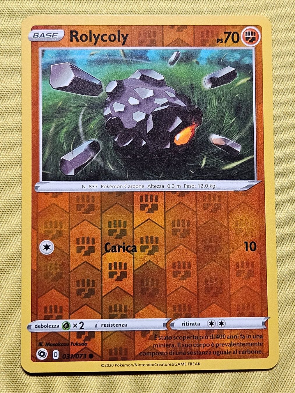 Pokémon Carte collezionabili: Champion's Path - Rolycoly 031/073 IT – Usato da Bellinzona venduto da Pokemarco