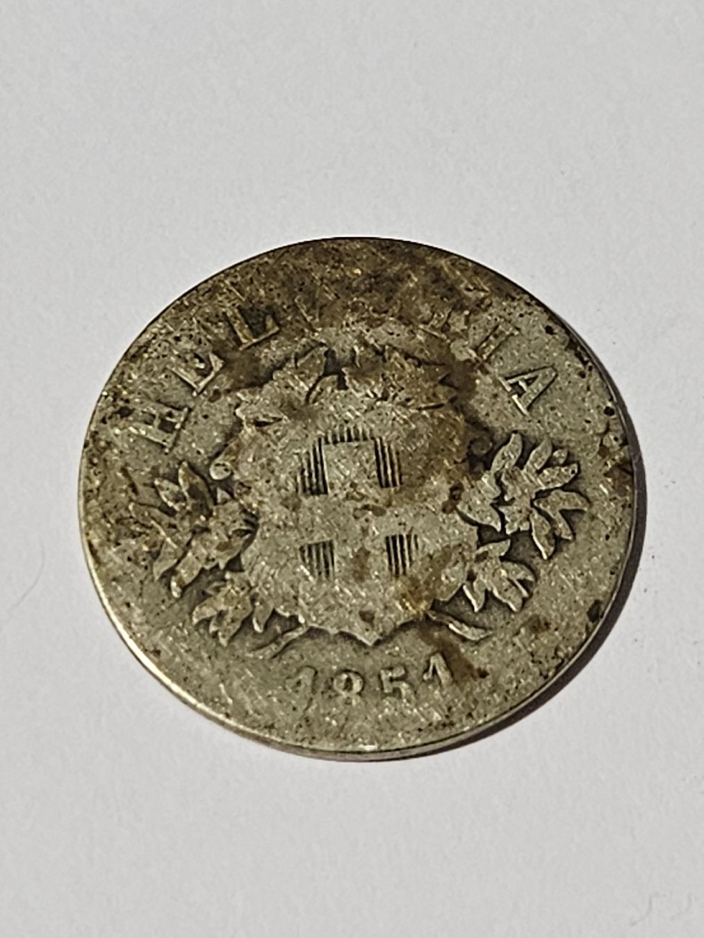 Tutti le monete: 20 Rappen 1851 – Usato da Pfäffikon ZH venduto da Melibol