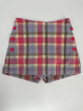 Mädchen Karo Hosen-Rock/ Shorts Gr. 110