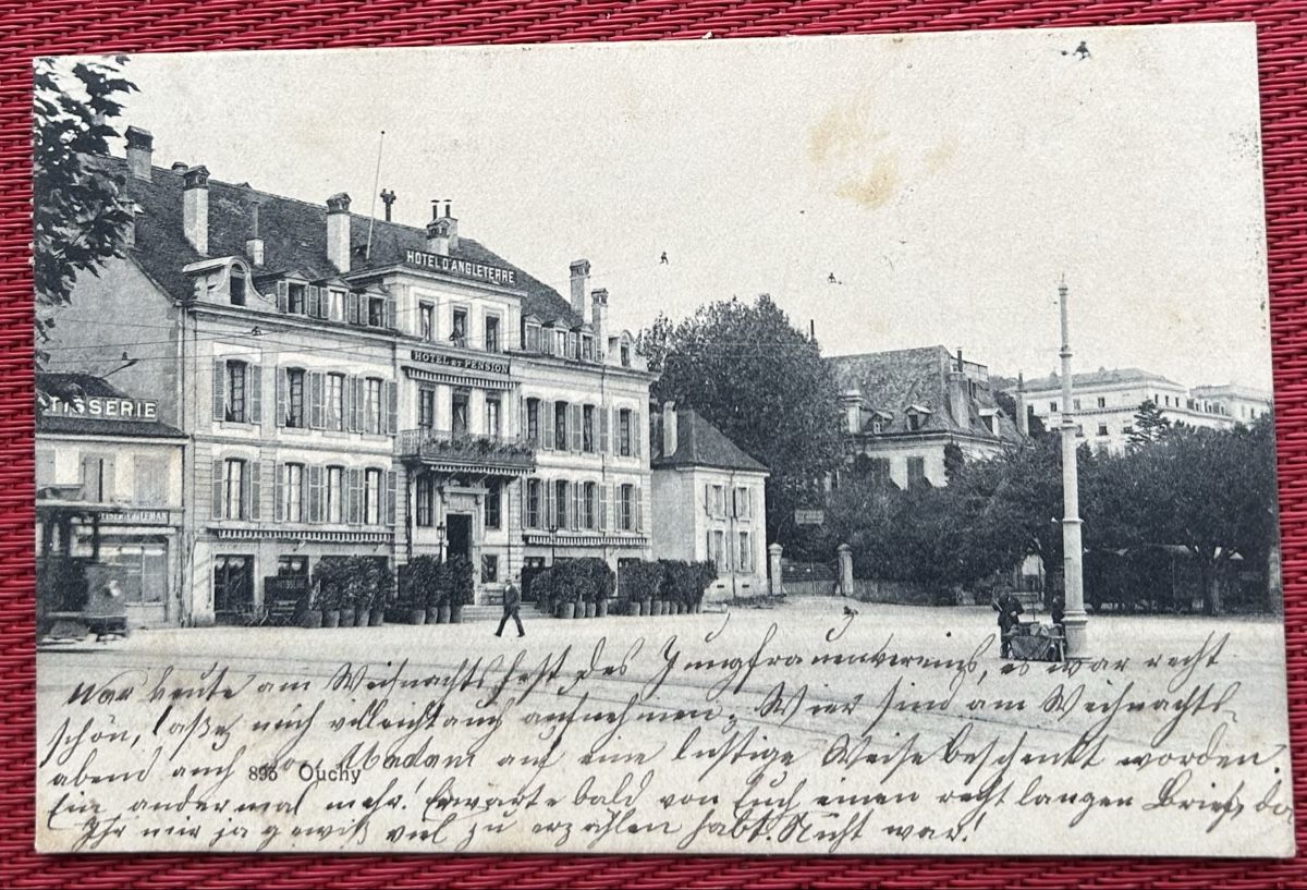 Cartoline postali: Ouchy Hotel D‘Angleterre – Usato da Horw venduto da Tellbub
