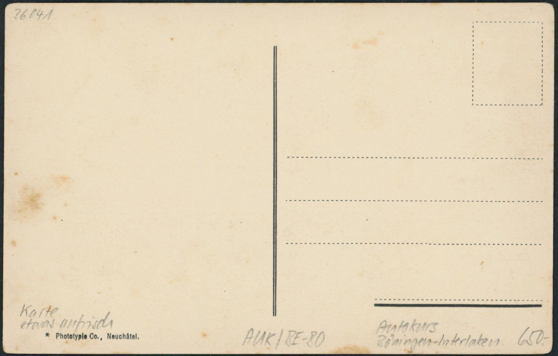 Cartoline postali: BE Bönigen - Bus - Interlaken – Nuovo (secondo la descrizione) da Schindellegi venduto da Jonathan77 1