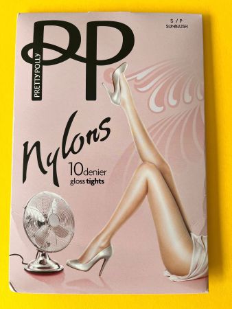 PRETTY POLLY, PP Nylons, Strumpfhose, Gr. S, Farbe Beige