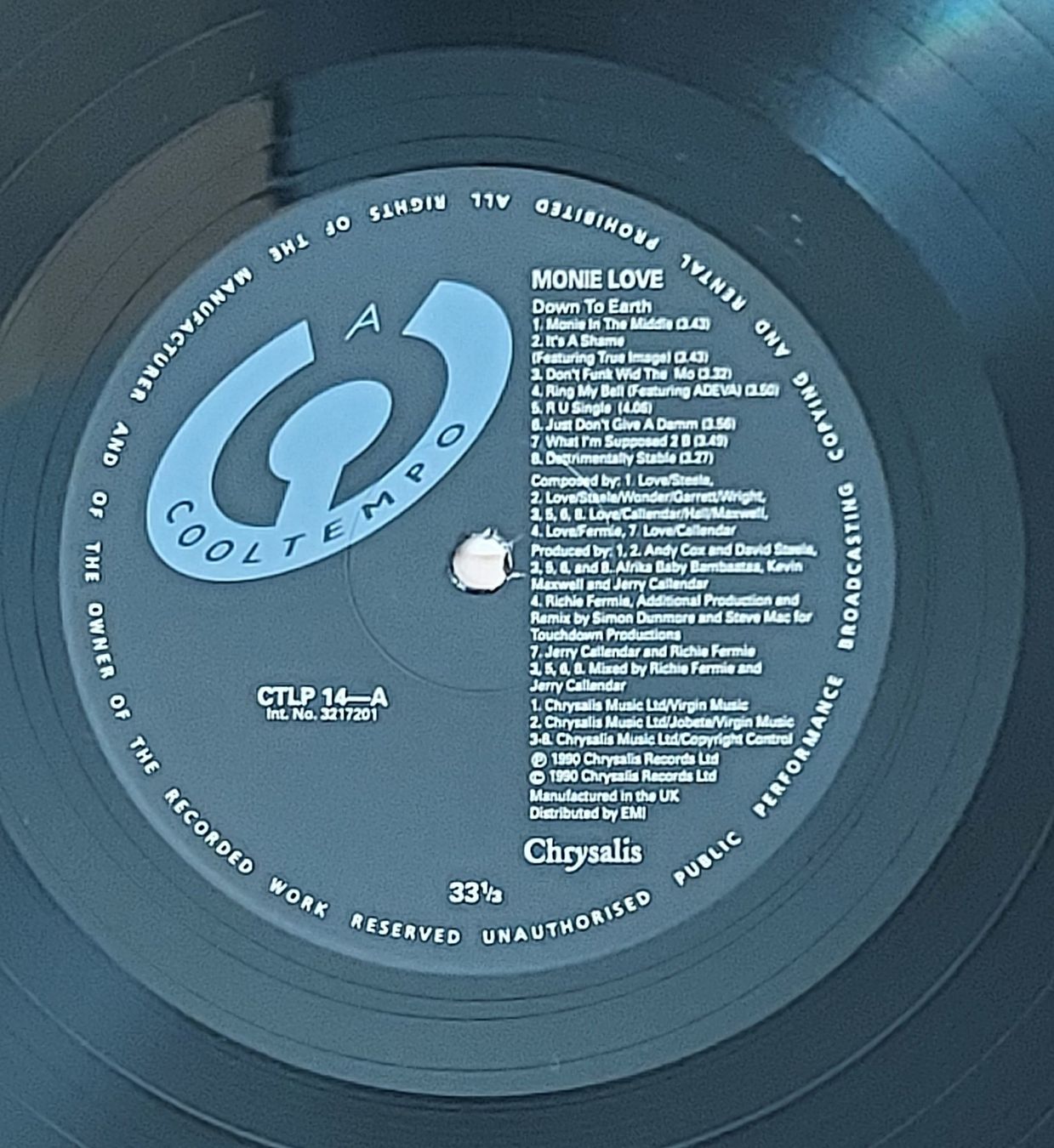 Schallplatten: LP - MONIE LOVE - DOWN TO EARTH – Gebraucht aus Steckborn von Quo7 1