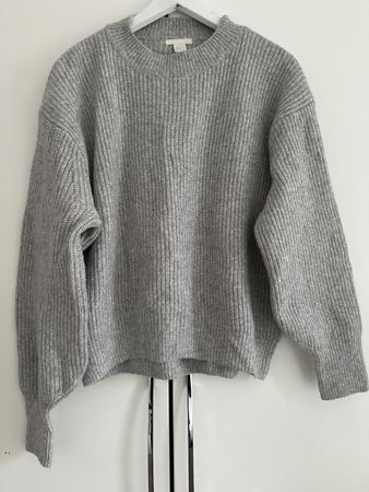 H&M Damenpullover, Grobstrick, Gr. M, Grau, Herbst