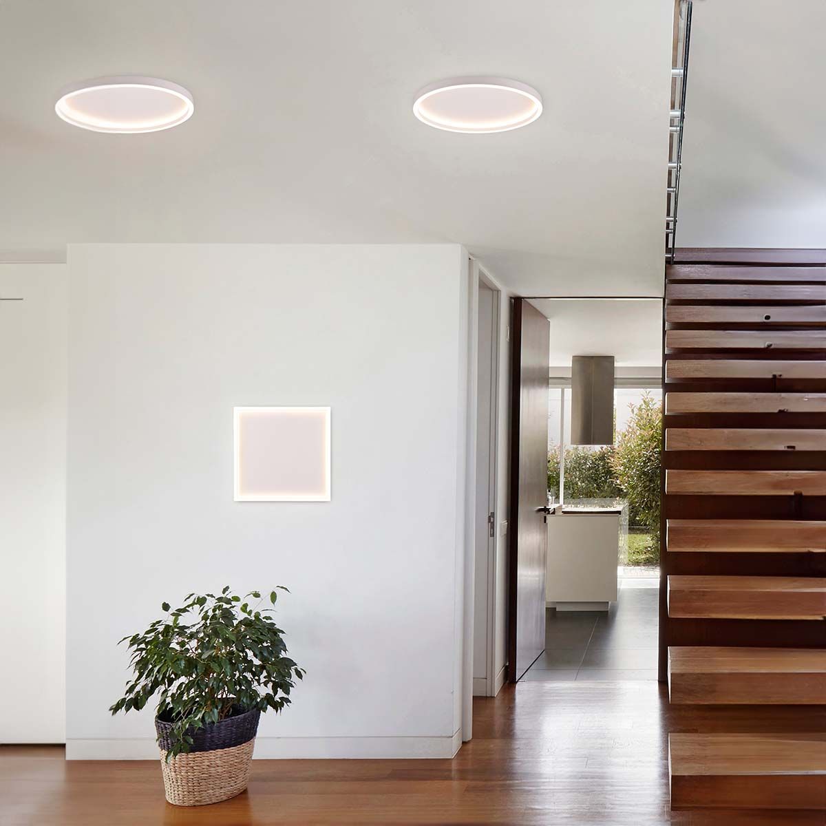 Kronleuchter & Deckenlampen: LED Deckenleuchte, Flach, Weiss, 35 cm Ø – Neu (gemäss Beschreibung) aus Kreuzlingen von Smart-Light 3
