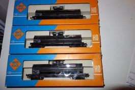 HO TEXACO Kesselwg DB, ROCO 4353B, 3 Stück, Gleichstrom, OVP