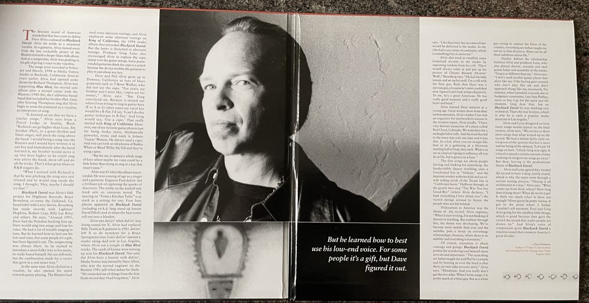 Dischi in vinile: Dave Alvin - Audiophile MFSL 2 LPs - Blackjack David – Usato da Olten venduto da Bluespapst 3