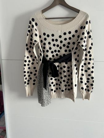 Damen Pullover LIU JO beige Punkte Grösse S guter Zustand
