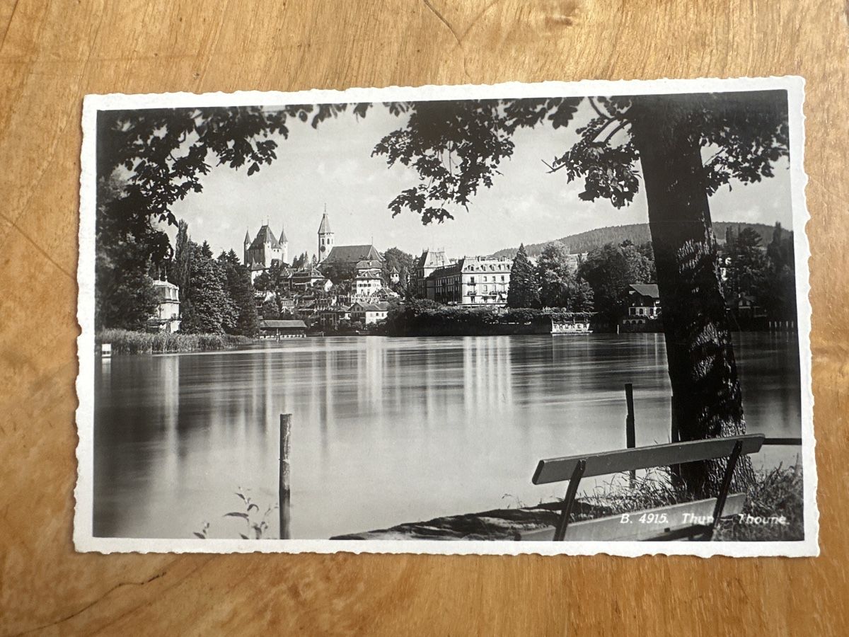 Ansichtskarten: AK Thun 1936, sehr gut erhalten. – Gebraucht aus Frauenfeld von aluma14