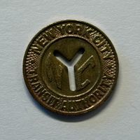 🇺🇸 1x NEW YORK Metro Y-Cut Token - SELTEN 