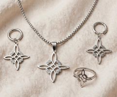 Set gioielli acciaio nodo celtico donna