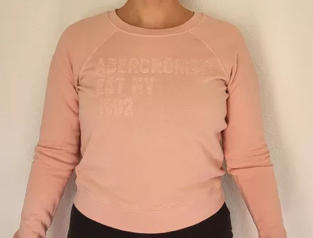 Abercrombie & Fitch Sweatshirt rosa Gr. S